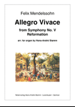 F. Mendelssohn Allegro vivace 2nd mvmt from Symphony No. 5 'Reformation'