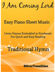 I Am Coming Lord Easy Piano Sheet Music