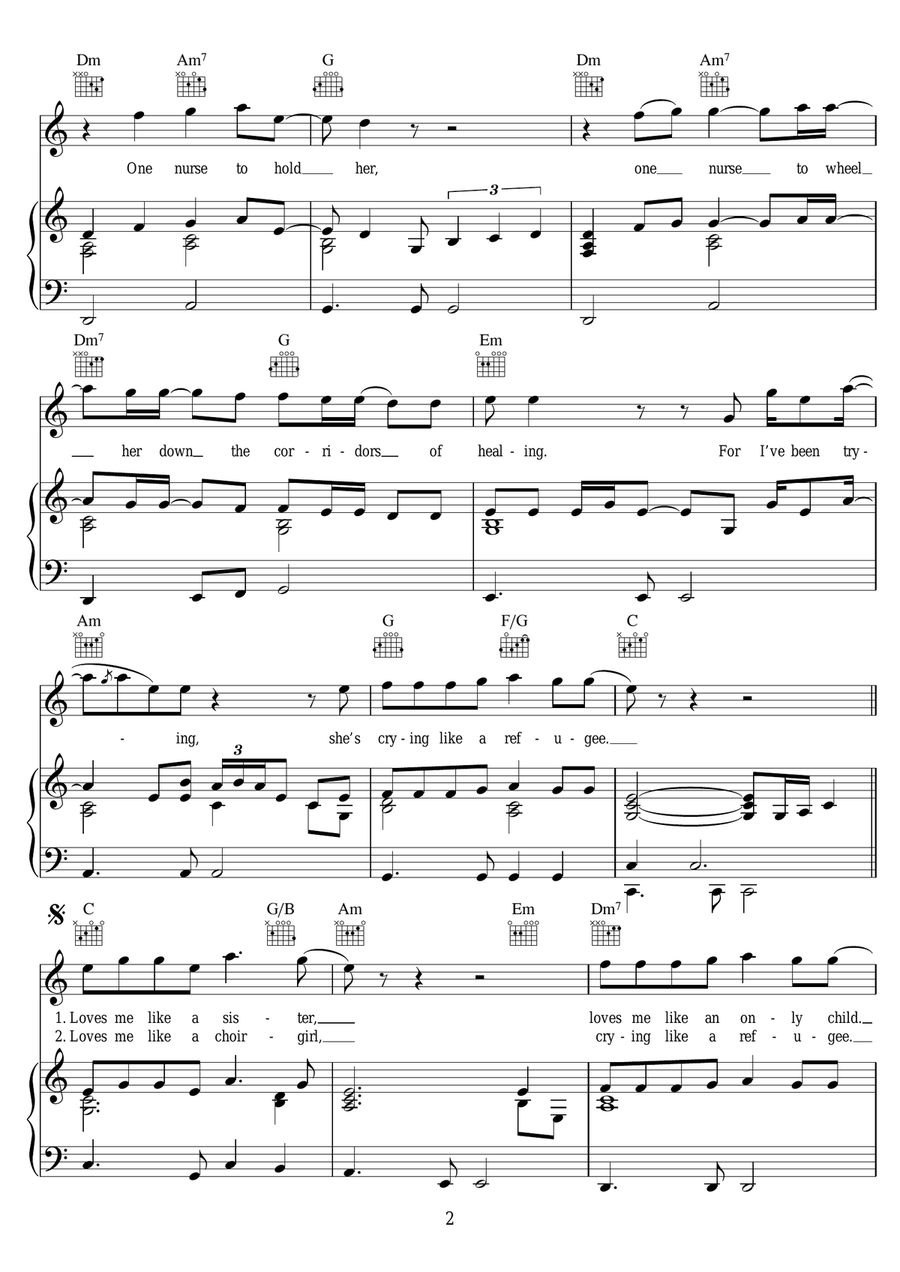Choirgirl Choirgirl Piano, Vocal scores gallery preview page 2