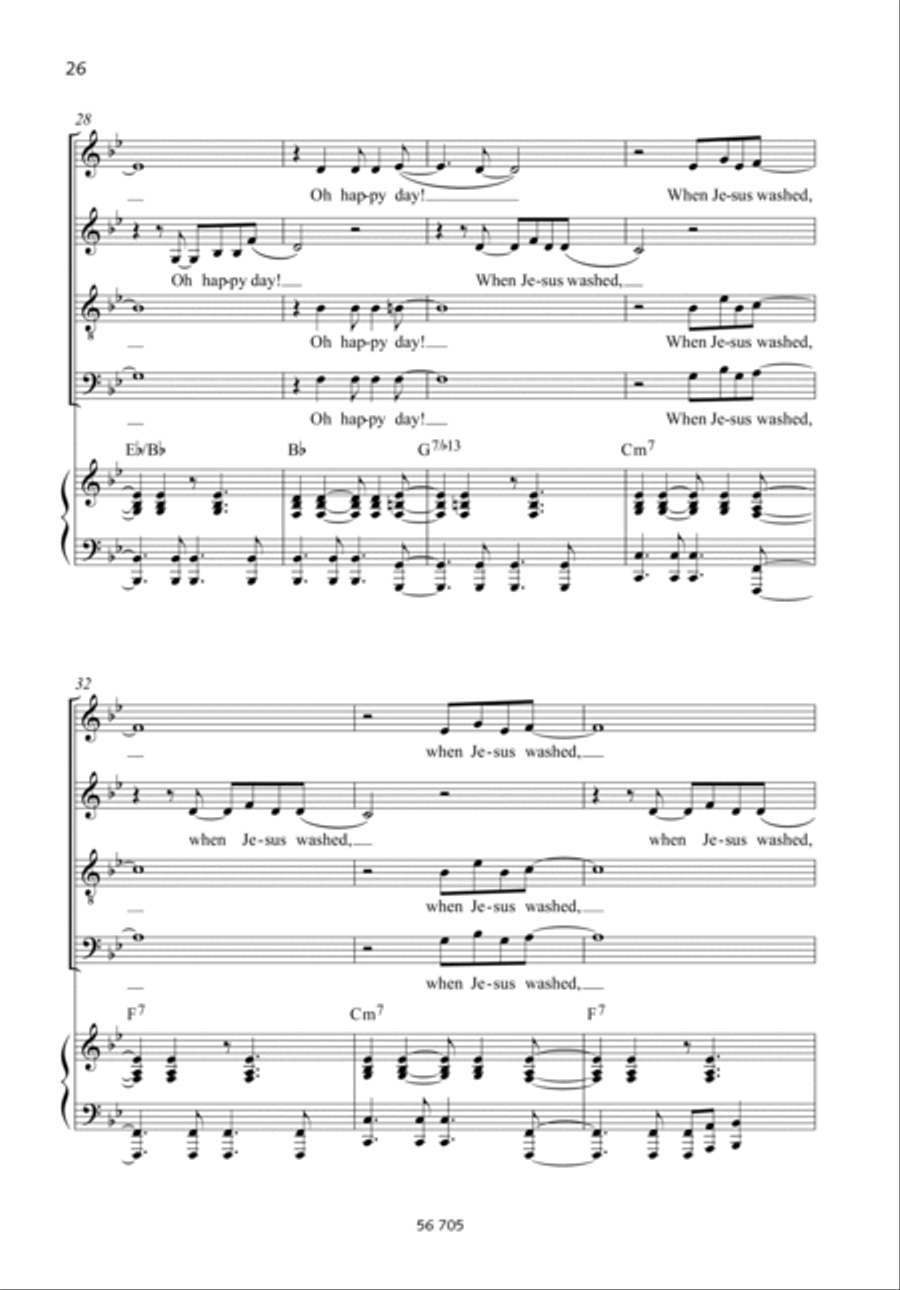 Oh Happy Day (from Sister Act 2) 4-Part scores gallery preview page 5