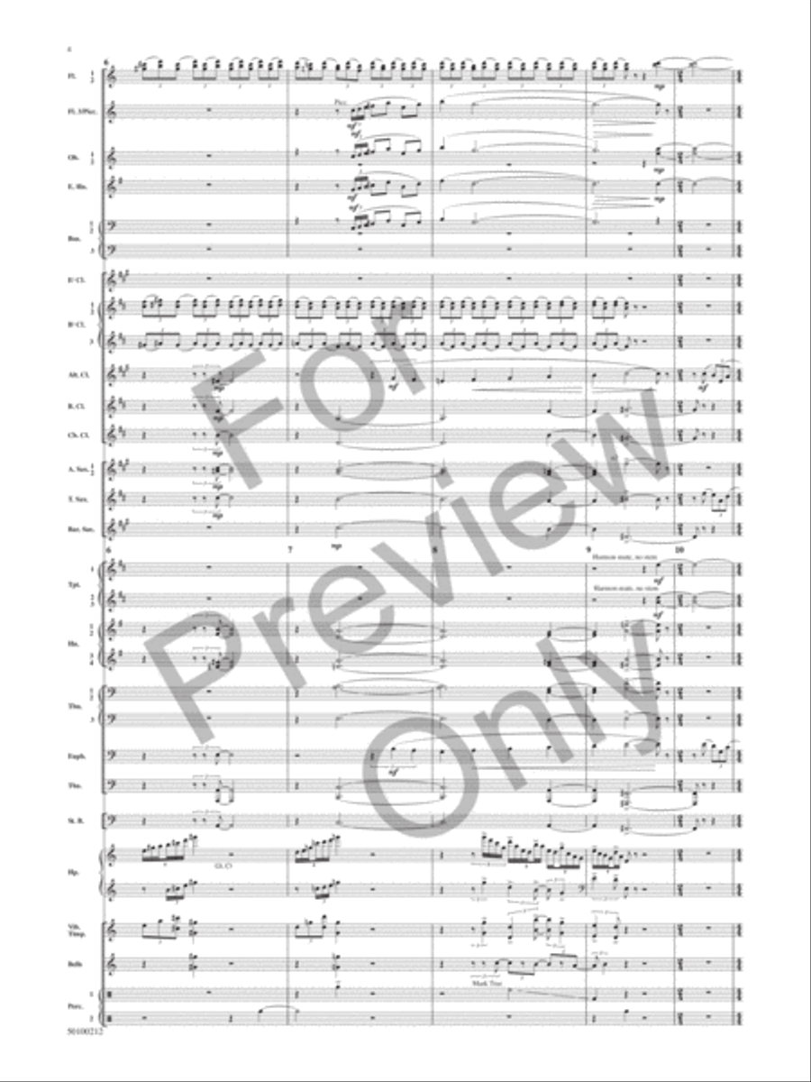 Aragon 1945-1952 (Dance Suite): IV. Enchanted Concert Band scores gallery preview page 3
