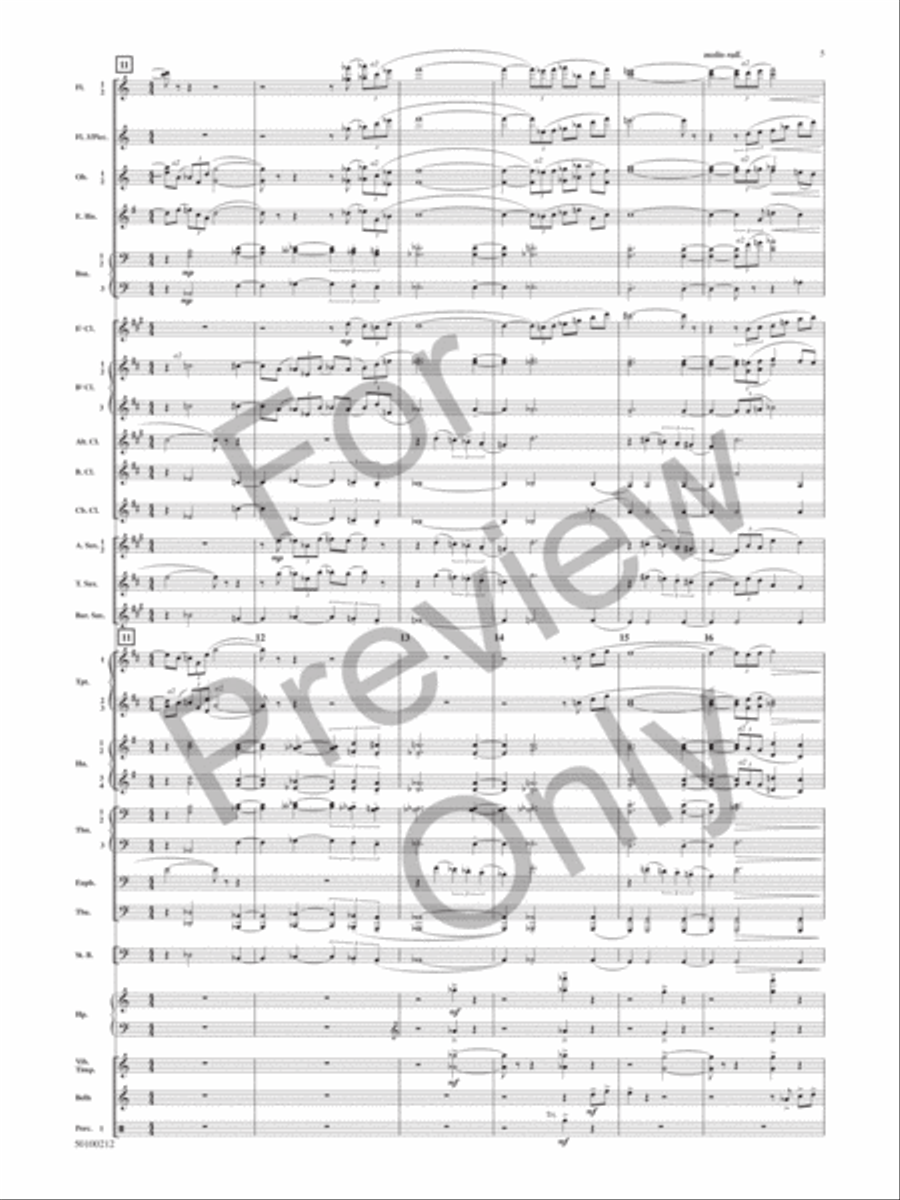 Aragon 1945-1952 (Dance Suite): IV. Enchanted Concert Band scores gallery preview page 4