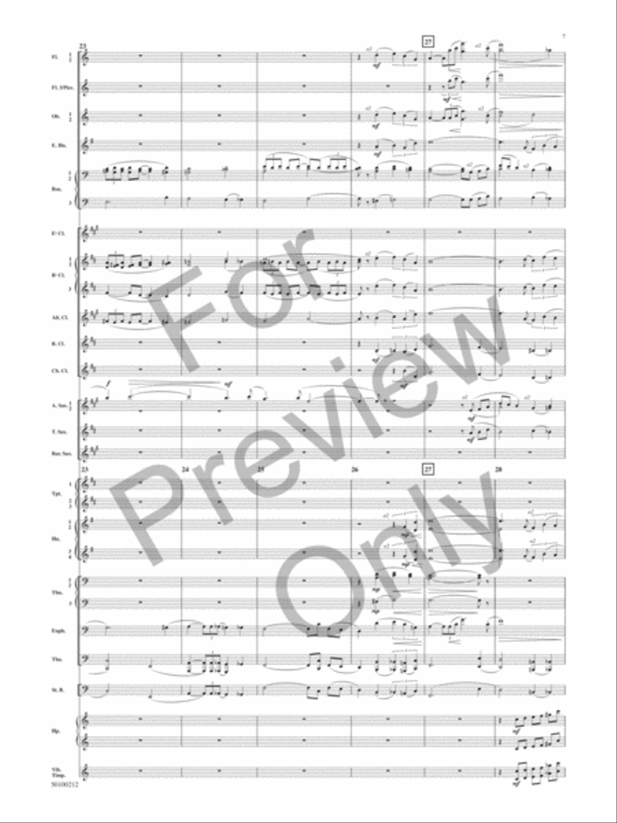Aragon 1945-1952 (Dance Suite): IV. Enchanted Concert Band scores gallery preview page 6
