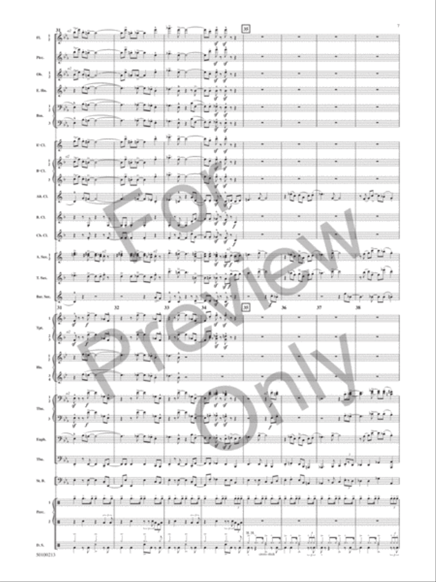Aragon 1945-1952 (Dance Suite): V. Accentuate Concert Band scores gallery preview page 6