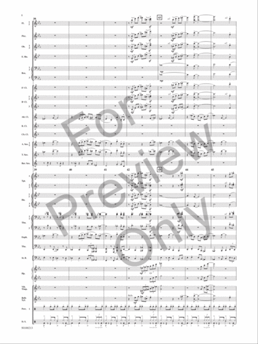 Aragon 1945-1952 (Dance Suite): V. Accentuate Concert Band scores gallery preview page 7