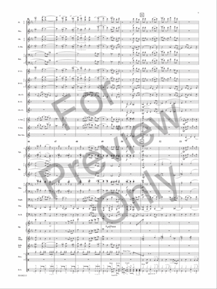 Aragon 1945-1952 (Dance Suite): V. Accentuate Concert Band scores gallery preview page 8