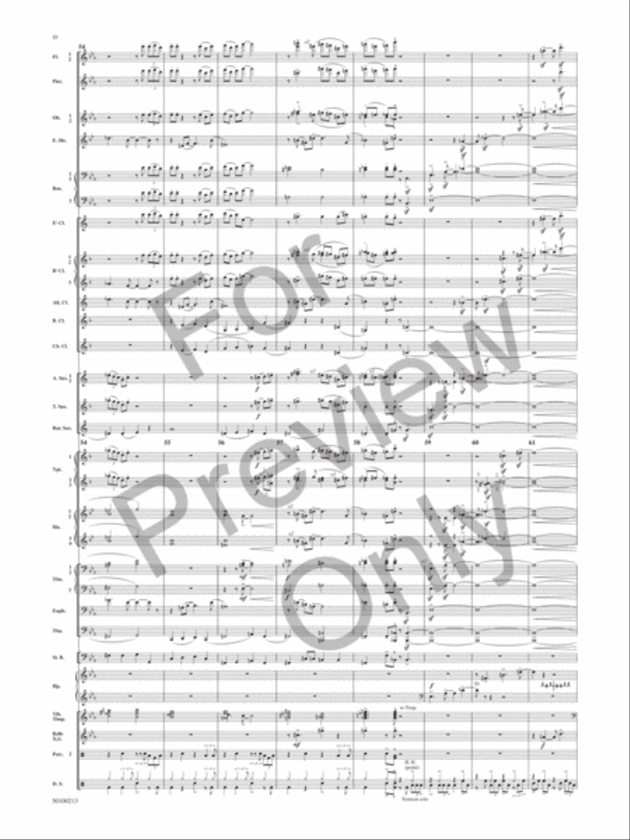 Aragon 1945-1952 (Dance Suite): V. Accentuate Concert Band scores gallery preview page 9
