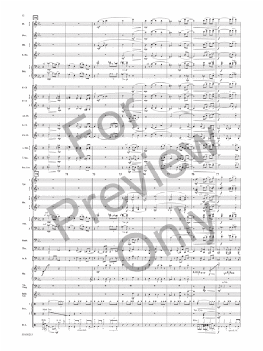 Aragon 1945-1952 (Dance Suite): V. Accentuate Concert Band scores gallery preview page 11