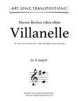 BERLIOZ: Villanelle, Op. 7 no. 1 (transposed to A major)