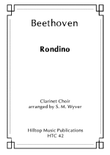 Rondino arr. clarinet choir
