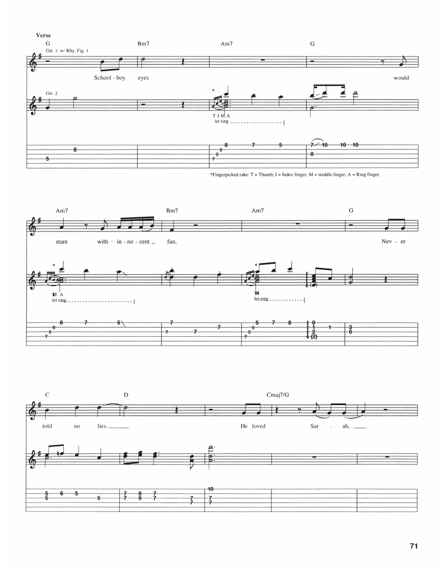 Sarah Sarah Acoustic Guitar scores gallery preview page 2