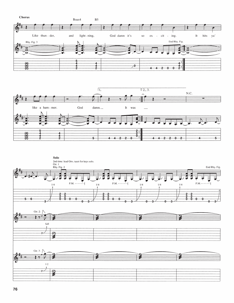 Thunder And Lightning Thunder And Lightning Acoustic Guitar scores gallery preview page 2