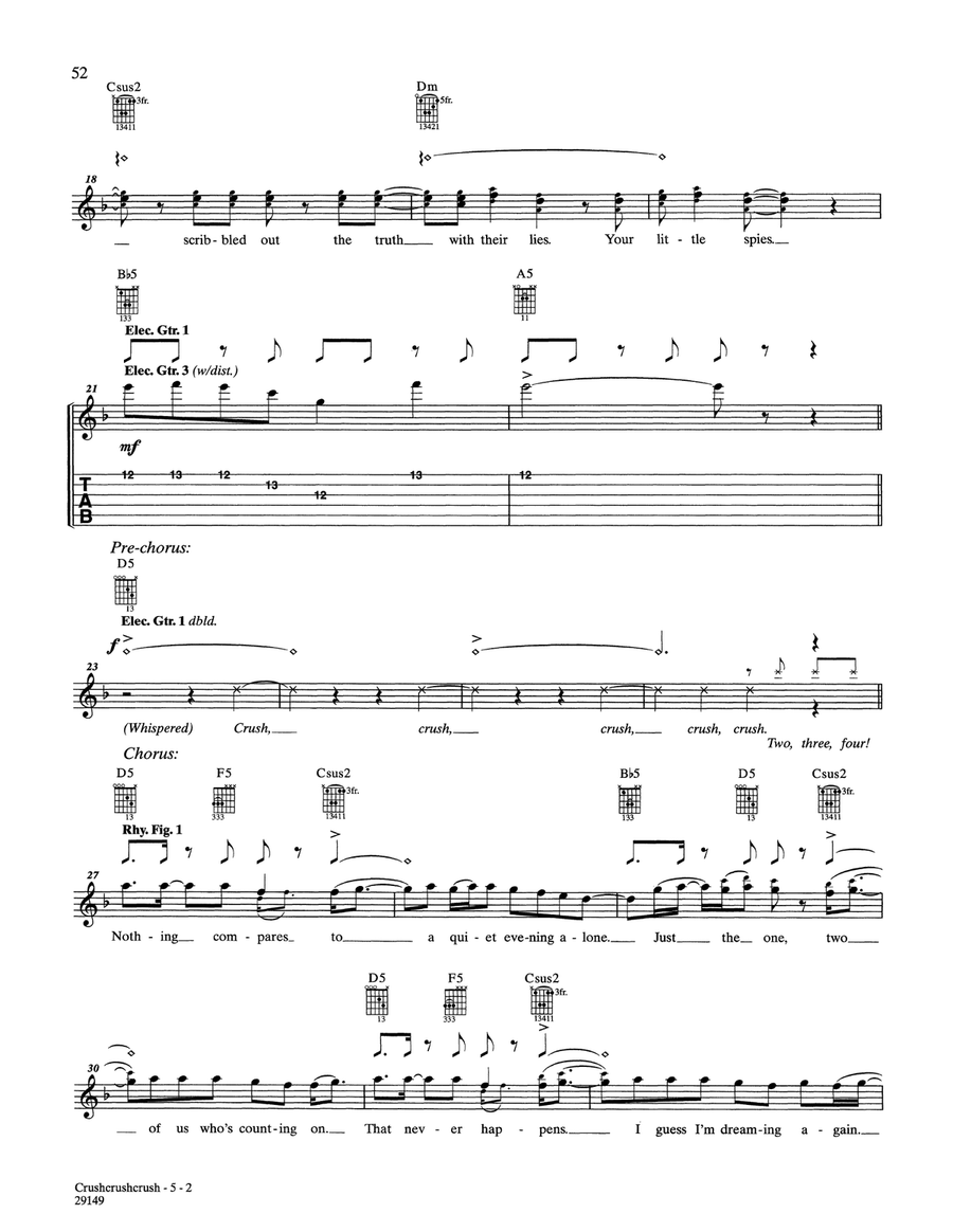CrushCrushCrush CrushCrushCrush Acoustic Guitar scores gallery preview page 2