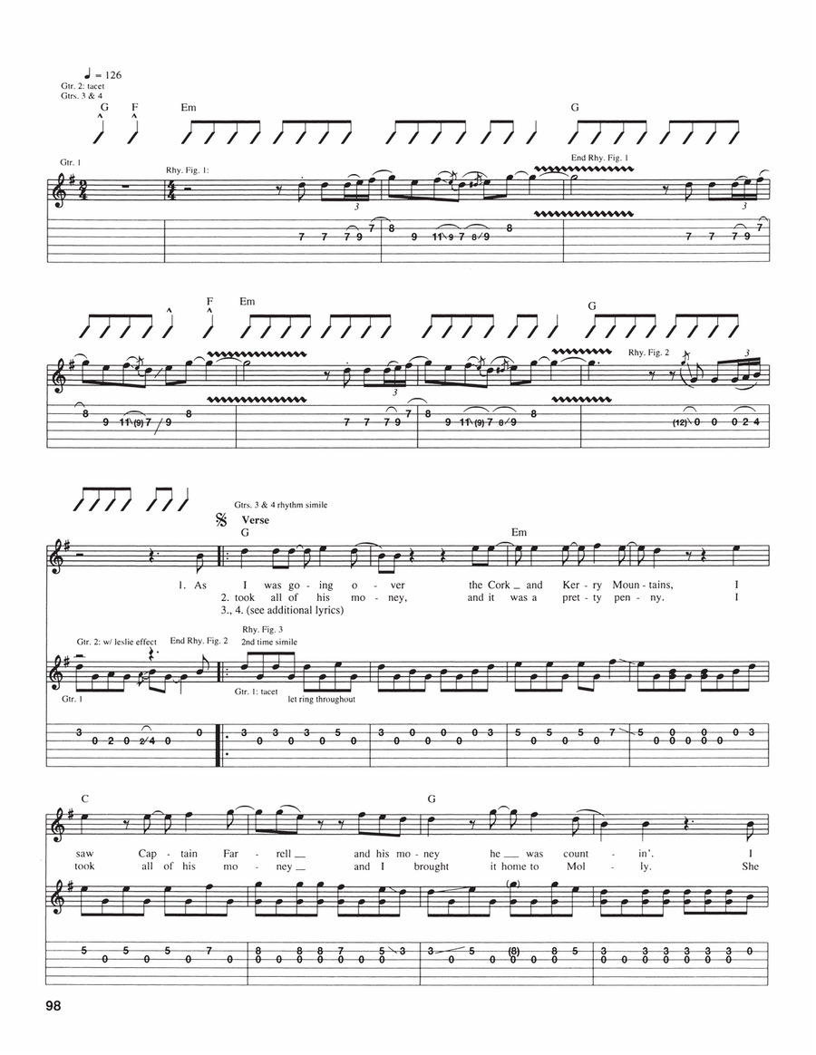 Whiskey In The Jar Whiskey In The Jar Acoustic Guitar scores gallery preview page 2