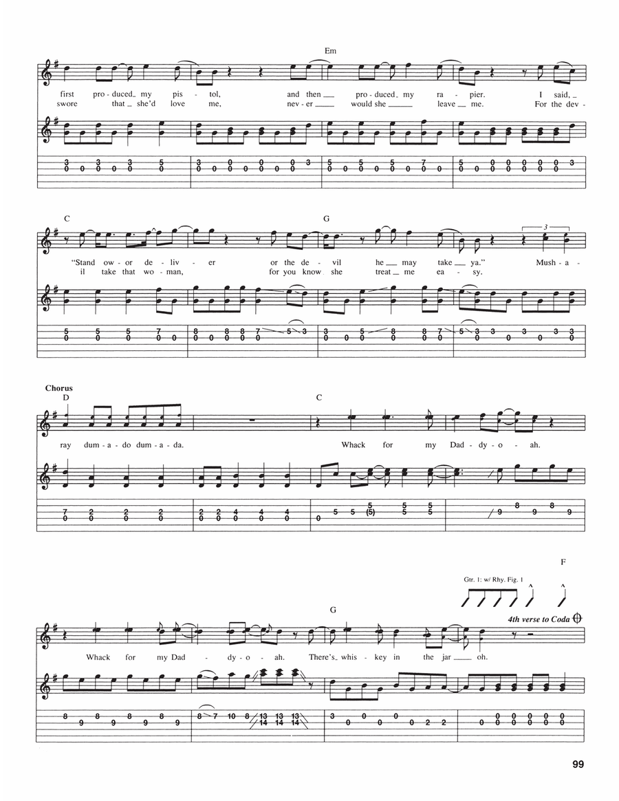 Whiskey In The Jar Whiskey In The Jar Acoustic Guitar scores gallery preview page 3