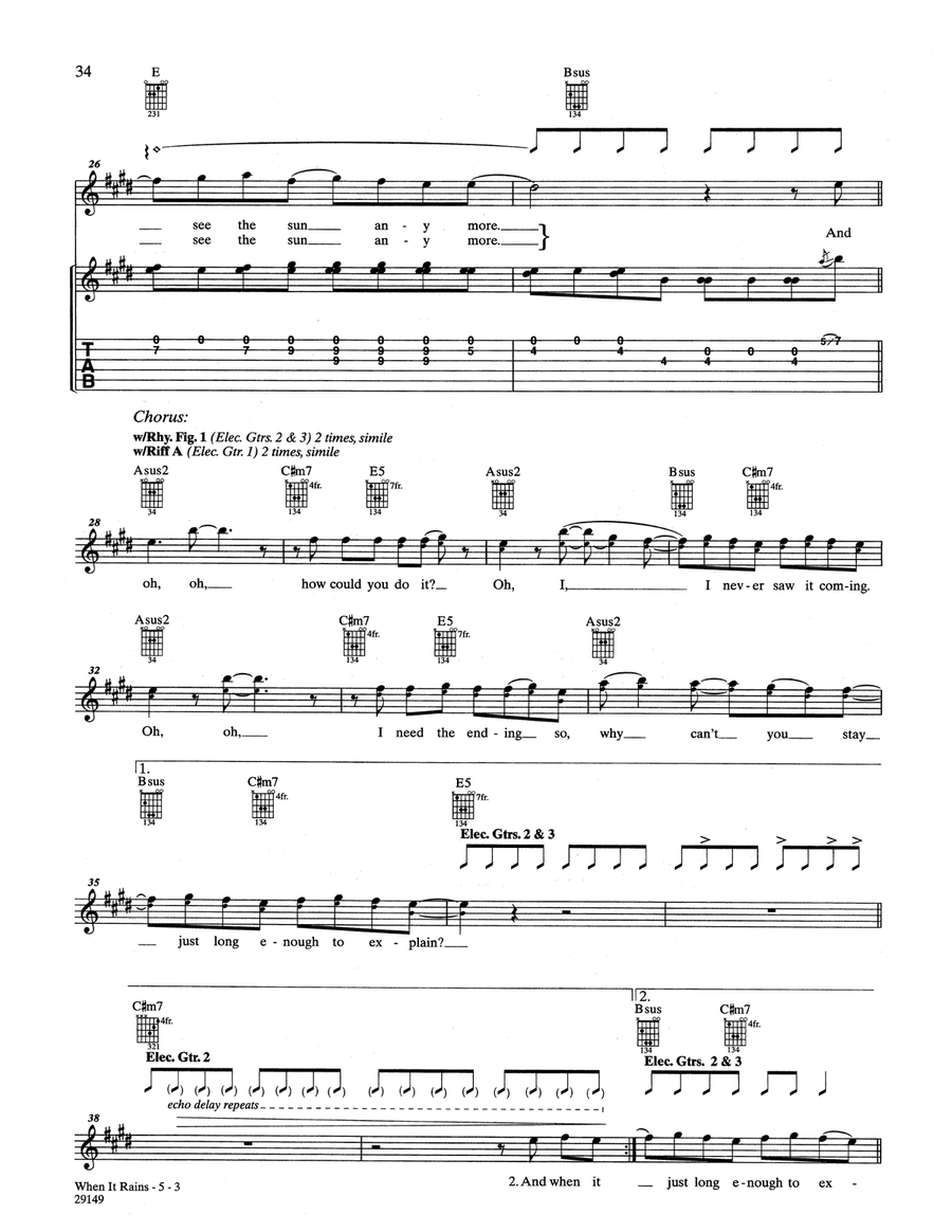 When It Rains When It Rains Acoustic Guitar scores gallery preview page 3