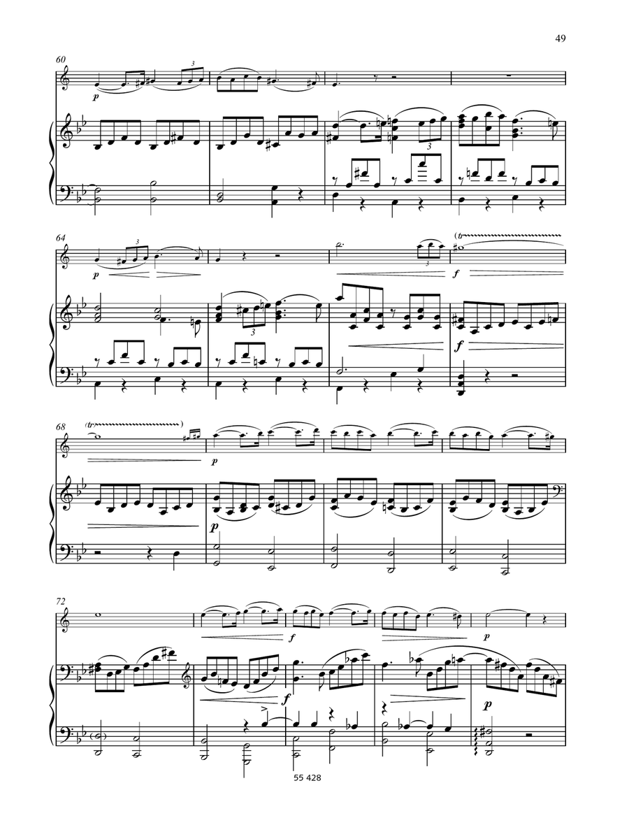 Pavane by Gabriel Faure Clarinet Solo - Digital Sheet Music page 5