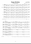 A Cappella arrangement of Happy Birthday...the audience sings along...and then a gospel party breaks