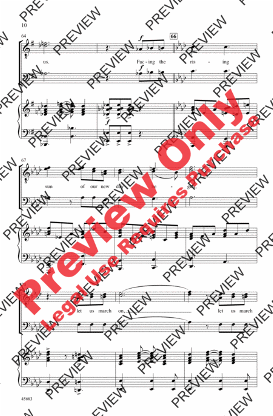 Lift Every Voice and Sing Men's Choir scores gallery preview page 9