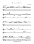 How Great Thou Art (piano solo)