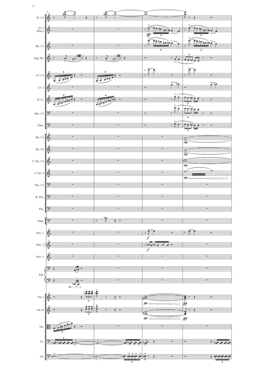 Carson Cooman: Pittsburgh Concerto (2005) for orchestra, study score Full Orchestra scores gallery preview page 4