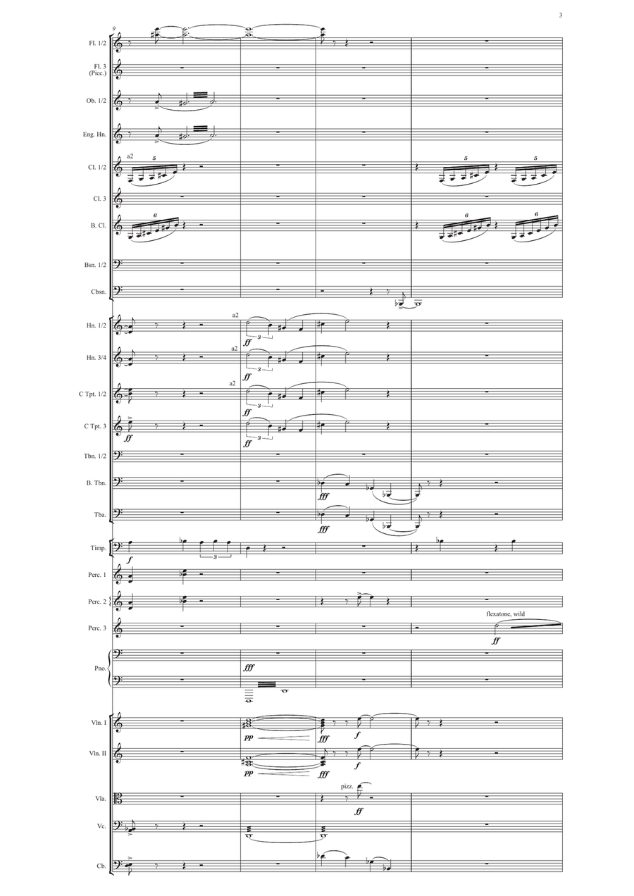 Carson Cooman: Pittsburgh Concerto (2005) for orchestra, study score Full Orchestra scores gallery preview page 5