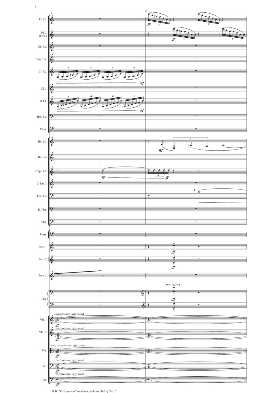 Carson Cooman: Pittsburgh Concerto (2005) for orchestra, study score Full Orchestra scores gallery preview page 6