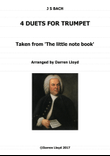 Trumpet duets - 4 duets from Bach's 'Little notebook'.