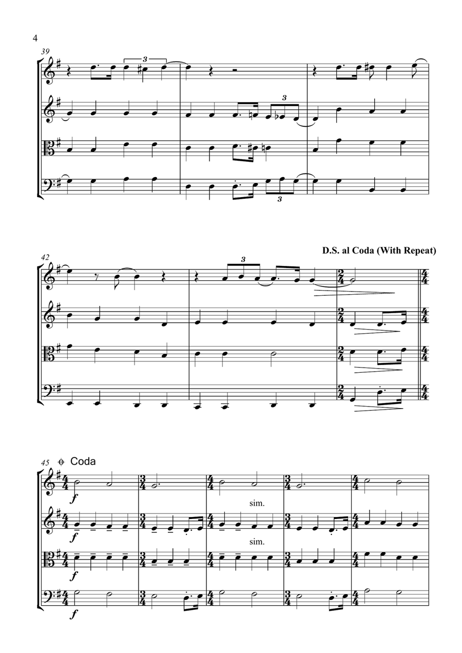 All You Need Is Love All You Need Is Love String Quartet scores gallery preview page 5