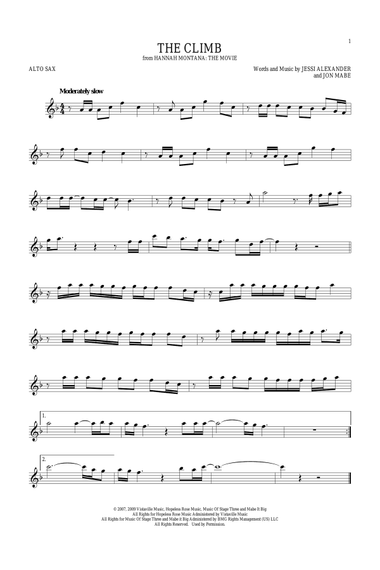The Climb (from Hannah Montana: The Movie)