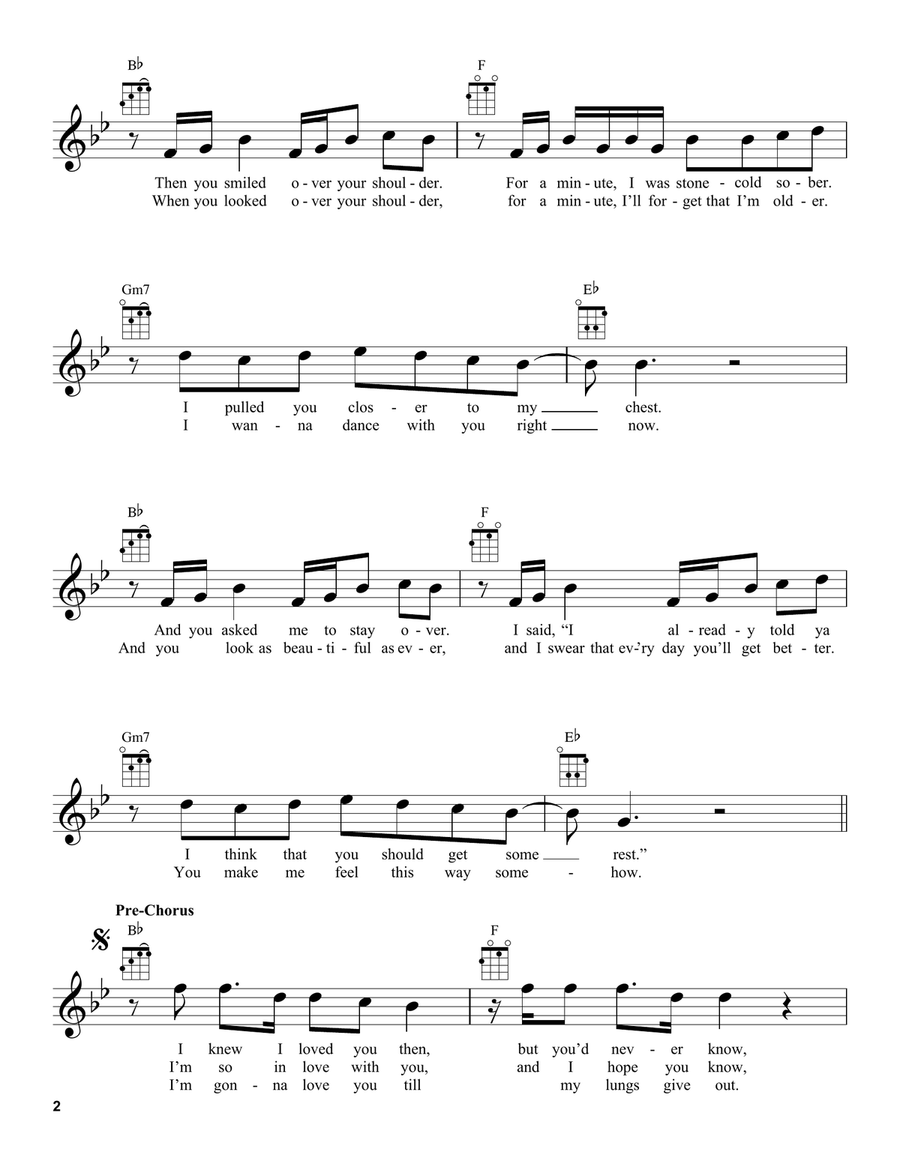 Say You Won't Let Go Say You Won't Let Go Ukulele scores gallery preview page 2