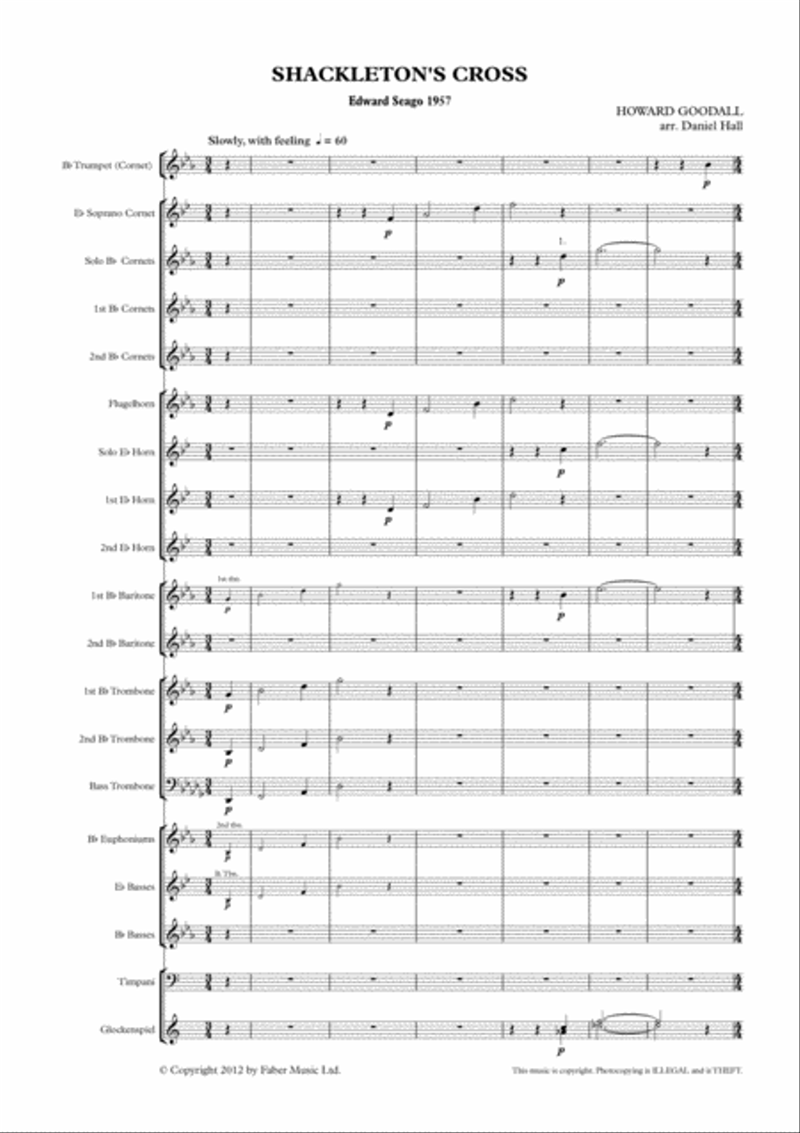 Shackleton's Cross Concert Band scores gallery preview page 5