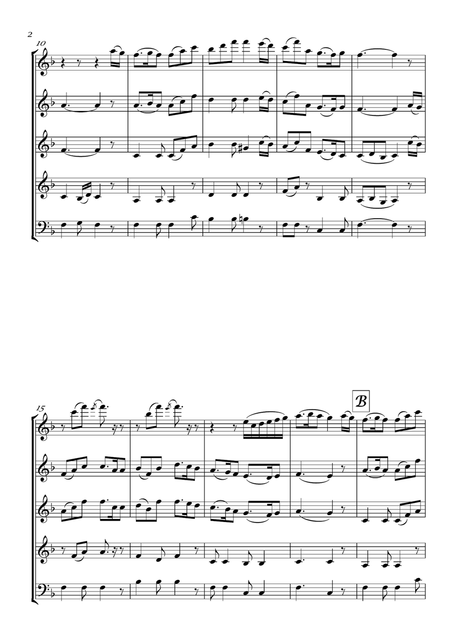 Tribute to Moore Woodwind Quintet scores gallery preview page 3
