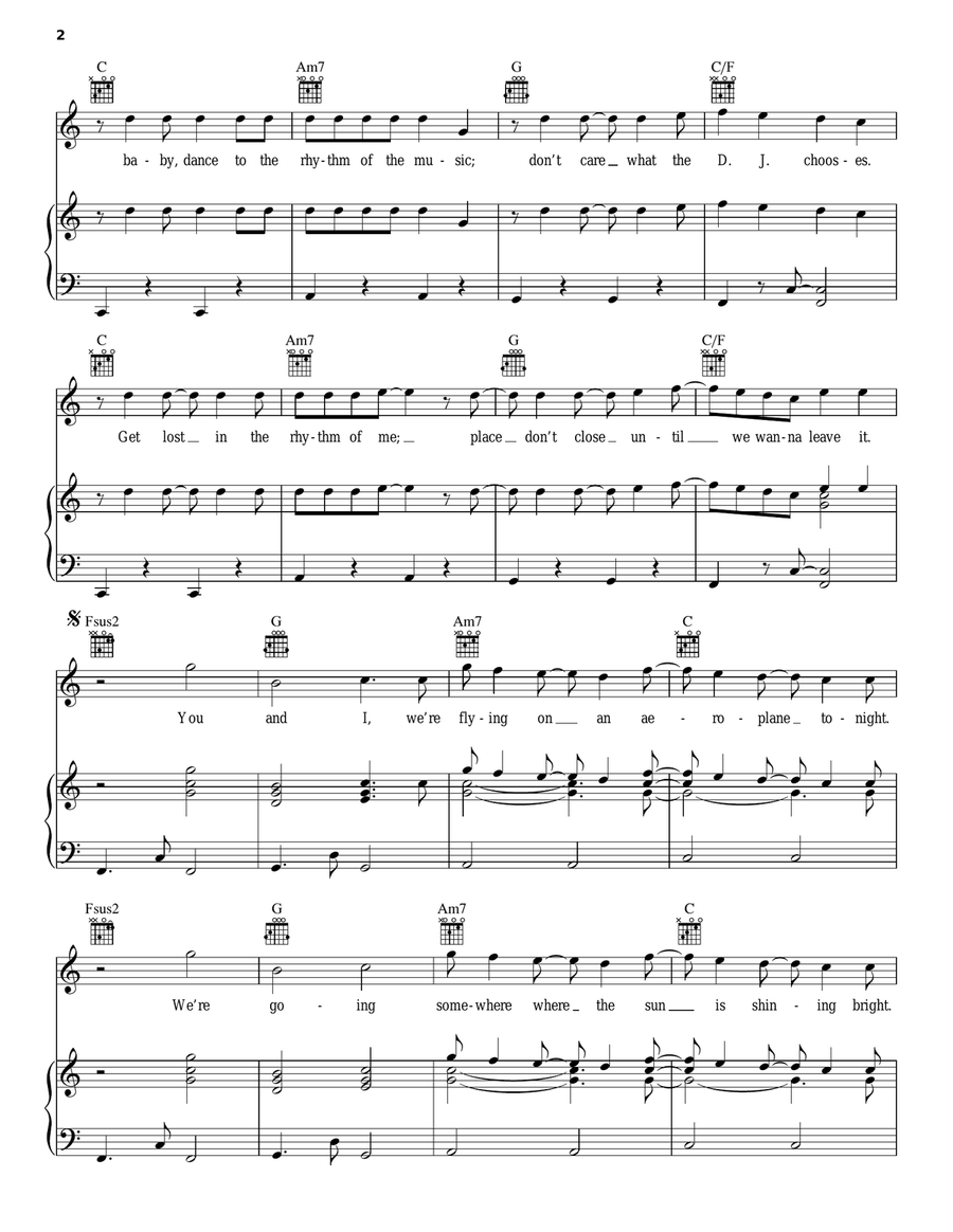 Barcelona Barcelona Piano, Vocal, Guitar scores gallery preview page 2