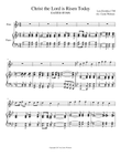 Christ the Lord is Risen Today--Flute