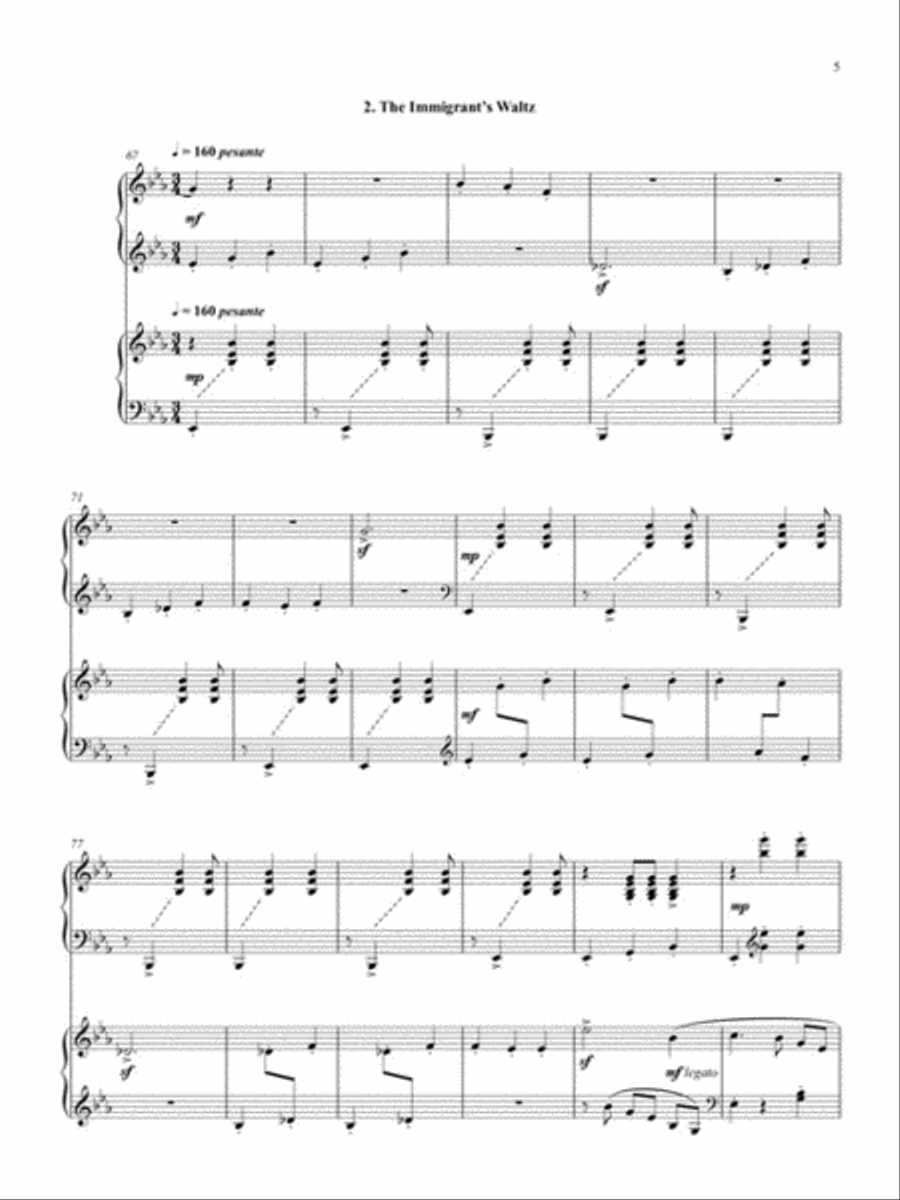 Within the Quota (Ballet Suite) Piano Duet scores gallery preview page 4