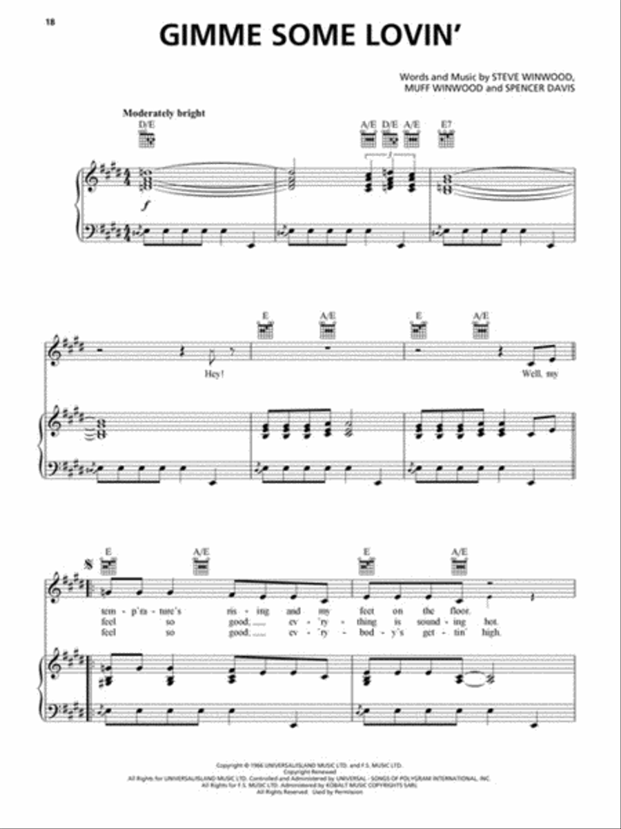 Sing Sing Piano, Vocal, Guitar scores gallery preview page 3
