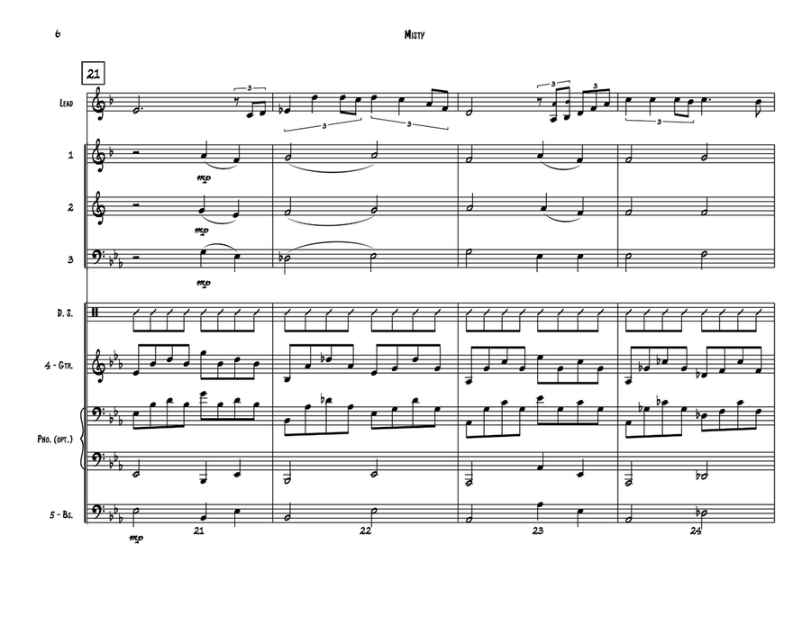 Misty Misty Jazz Ensemble scores gallery preview page 6