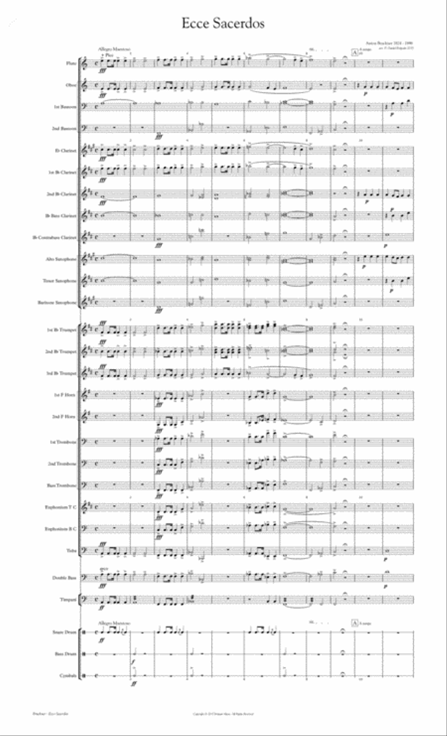 Ecce Sacerdos Concert Band scores gallery preview page 2