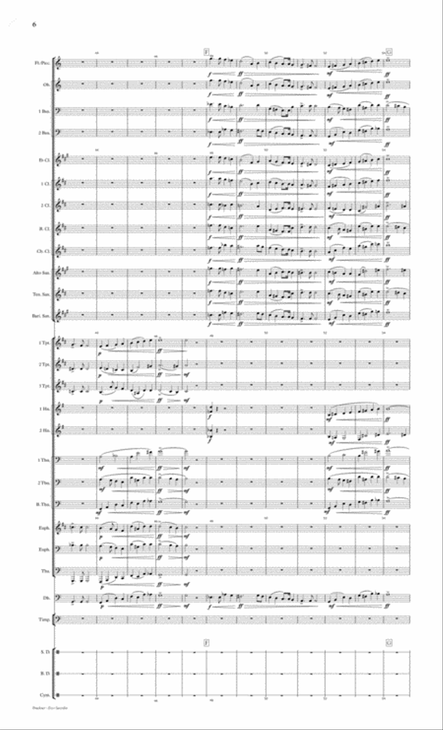 Ecce Sacerdos Concert Band scores gallery preview page 6