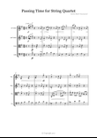 Passing Time for String Quartet