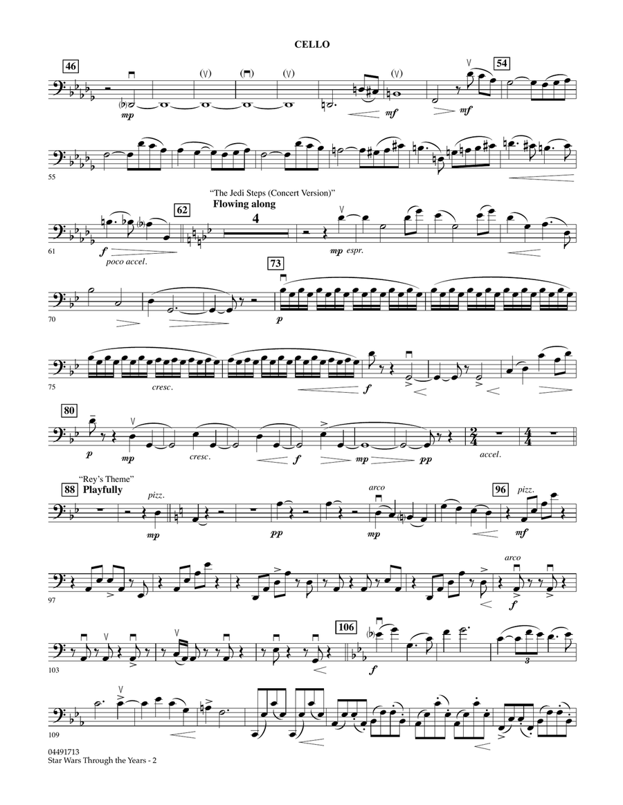 Star Wars Through the Years - Cello Full Orchestra scores gallery preview page 2