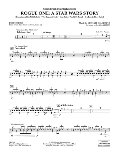 Rogue One: A Star Wars Story - Percussion 1