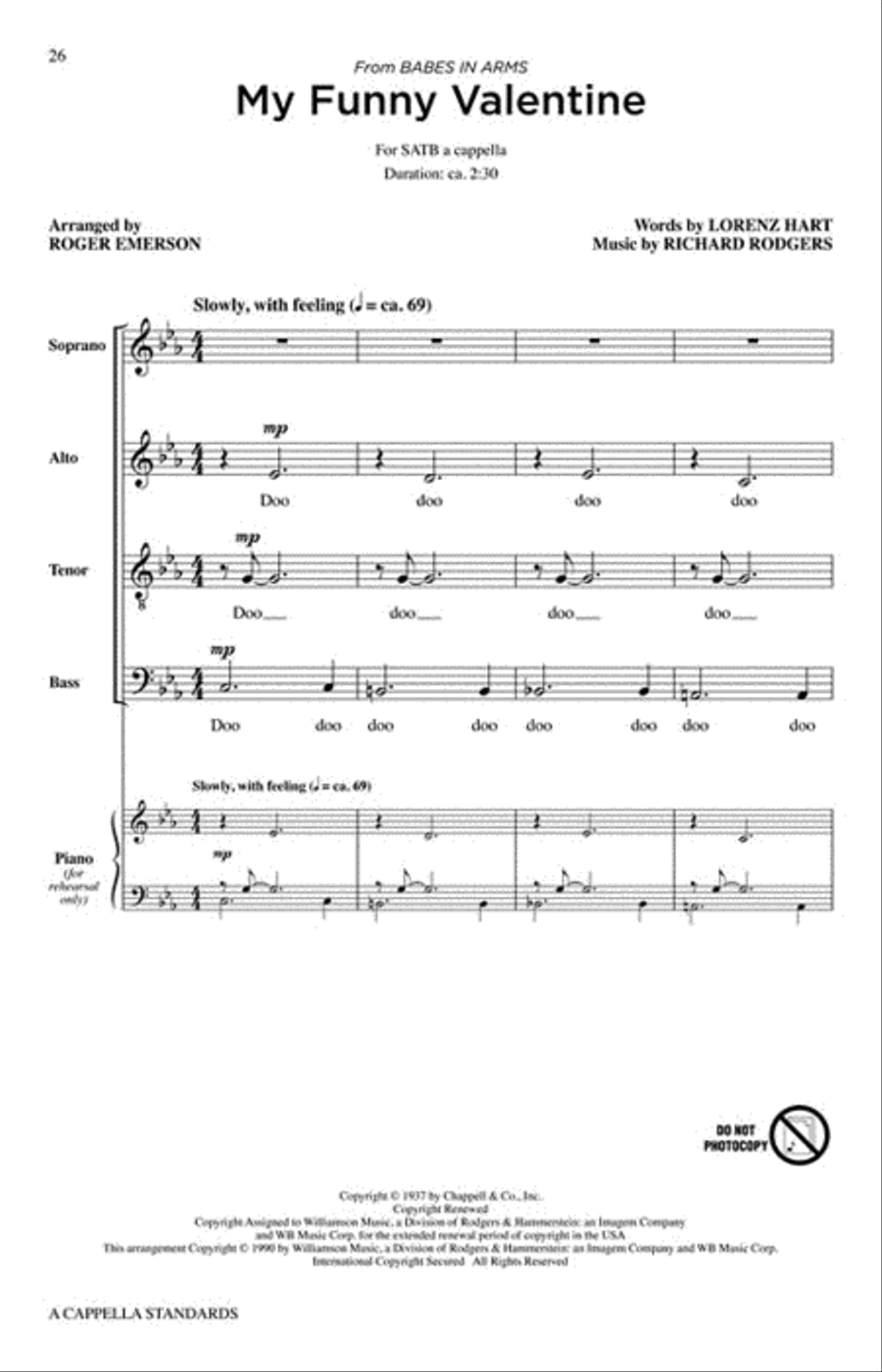 A Cappella Standards A Cappella Standards 4-Part scores gallery preview page 3