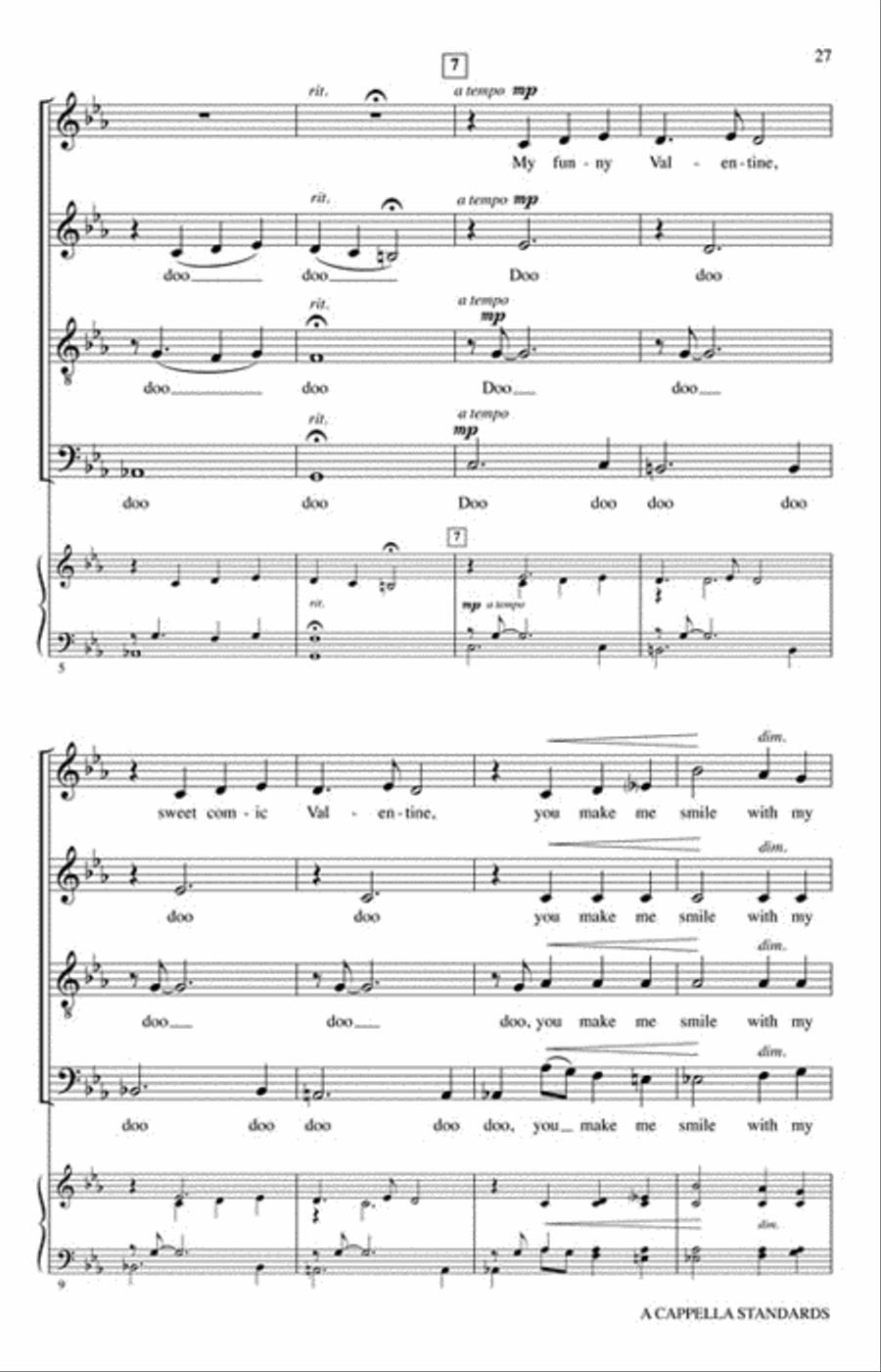 A Cappella Standards A Cappella Standards 4-Part scores gallery preview page 4