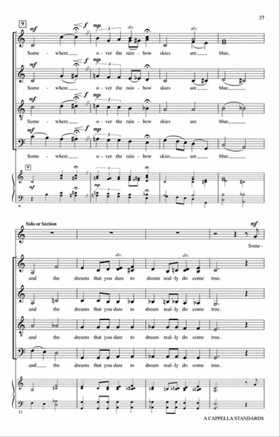 A Cappella Standards A Cappella Standards 4-Part scores gallery preview page 7