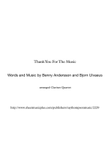 Thank You For The Music