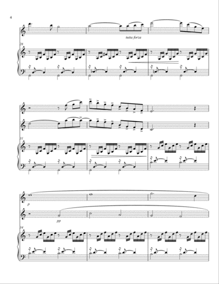 Ave Maria - Charles Gounod/J. S. Bach; arranged for two violins and piano Violin scores gallery preview page 4