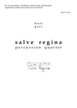 Salve Regina (Full Score)