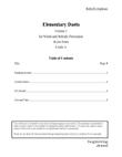 Elementary Duets, Volume 1, for Bells/Xylophone
